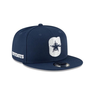 Blue Dallas Cowboys Hat - New Era NFL Logo Mix 9FIFTY Snapback Caps USA0879154